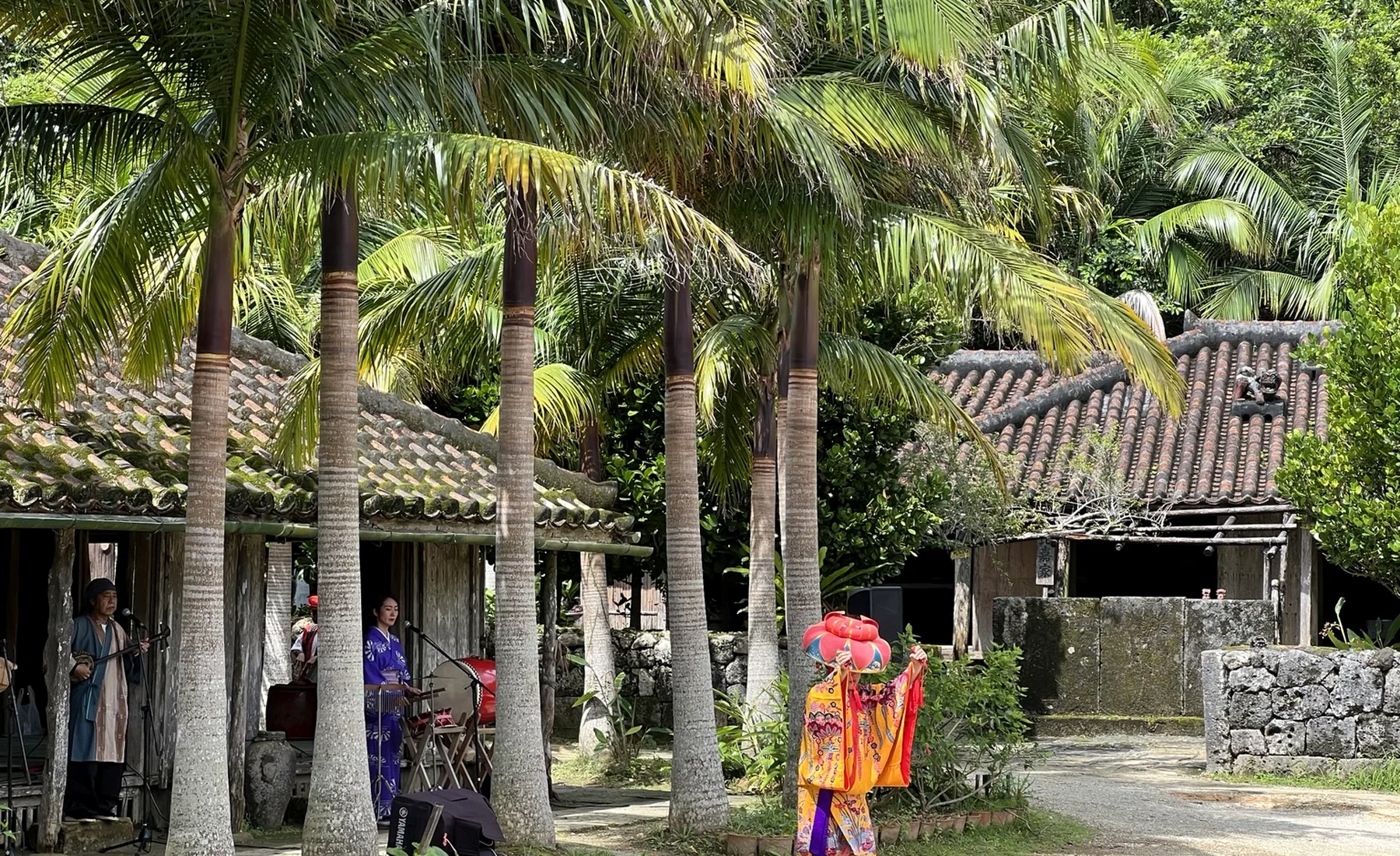 Traditional Okinawan cultural performance